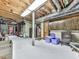 Spacious unfinished basement with exposed ceiling and utility fixtures, ready for customization at 4445 Moon Station Nw Ln, Acworth, GA 30101