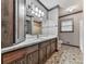 Bathroom with traditional wood vanity at 4445 Moon Station Nw Ln, Acworth, GA 30101