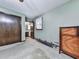 Well-lit bedroom featuring a large closet and an open doorway to the bathroom, offering convenience at 4445 Moon Station Nw Ln, Acworth, GA 30101
