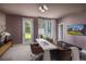 Comfortable home office space with neutral tones, natural light, and a sleek workspace at 1432 Wicker Wood Se Pl # 9, Smyrna, GA 30080