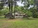 Scenic view of the backyard with a swimming pool and a fence surrounding the property at 2256 Mack Rd, Douglasville, GA 30135