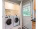 Convenient laundry room with washer, dryer, and exterior access at 1145 Arbordale Dr, Decatur, GA 30033