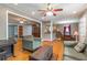 Spacious living room featuring hardwood floors and an open floor plan at 1145 Arbordale Dr, Decatur, GA 30033