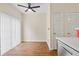 Kitchen area with pantry and view to eat in breakfast area at 274 Paden Cove Trl, Lawrenceville, GA 30044