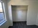 View of a spacious closet with carpet and a wire shelf for storage at 2887 Royal Blf, Decatur, GA 30030