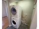 Convenient laundry area with a stacked washer and dryer at 2887 Royal Blf, Decatur, GA 30030