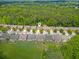 Aerial view of a home nestled in a suburban neighborhood, surrounded by lush greenery at 1867 Willoughby Dr, Buford, GA 30519