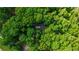 Aerial view of wooded property with a canopy of trees with lush, green foliage at 4250 Deerfield Rd, Cumming, GA 30028