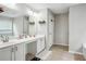 Bathroom features a double sink vanity with lots of counterspace and storage at 9744 Musket Ridge Cir, Jonesboro, GA 30238