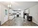 Bright kitchen with white cabinets, black appliances, and plenty of counter space at 9744 Musket Ridge Cir, Jonesboro, GA 30238