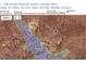 Aerial flood map showing flood zones and land details for the property at 1786 Richard Ne Rd, Conyers, GA 30012