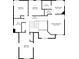 Here is a floor plan that shows the bedroom, bathroom, and WIC layout on the second floor at 2002 Fairbrook Ln, Woodstock, GA 30189