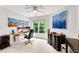 Comfortable office with a large window overlooking the backyard and modern work-from-home setup at 3106 Soldier Trl, Marietta, GA 30068