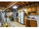 Spacious unfinished basement with storage, potential for customization, and utility features at 3358 Stovehill Se Ct, Marietta, GA 30067