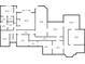 Detailed basement floor plan with the dimensions of each room and storage space at 5560 Stoneleigh Dr, Suwanee, GA 30024