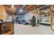 Spacious unfinished basement with open ceiling and storage at 5560 Stoneleigh Dr, Suwanee, GA 30024