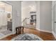 Open foyer featuring hardwood floors and views into the living space and a nearby bathroom at 3025 Woodwalk Se Dr # 17, Atlanta, GA 30339