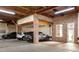 Indoor garage with brick columns and a decorative window for natural light at 320 Martin Luther King Jr Se Dr # 15, Atlanta, GA 30312