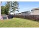 Backyard with green lawn and wood fence, offering privacy at 3406 Pennington Dr, Lithonia, GA 30038