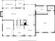Floor plan showing the layout of rooms, including the living room, kitchen, bedrooms, and bathrooms at 410 Dalrymple Ne Rd, Atlanta, GA 30328