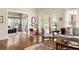 Comfortable living room with hardwood floors, area rug, and abundant natural light at 492 Clifton Ne Rd, Atlanta, GA 30307