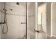 Newly renovated bathroom featuring a shower with tiled walls and an adjustable shower head at 12 Westchester Square Sq, Decatur, GA 30030
