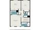 Second floor floorplan featuring three bedrooms and three bathrooms at 1534 September Chase, Decatur, GA 30033