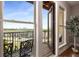Cozy balcony with a wrought iron bench offering scenic city views, perfect for relaxation at 1195 Milton Ter # 1304, Atlanta, GA 30315