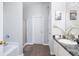 Bathroom featuring vanity sink, modern faucet, bathtub and shower at 5527 Jerome Rd, College Park, GA 30349