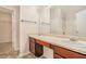 Bright bathroom features double sinks, cherry wood cabinets and walk in closet at 4795 Wilkins Station Dr, Decatur, GA 30035