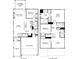 A detailed floor plan showcasing the layout of the entire home, including room dimensions and garage at 5045 Paravicini Pl, Cumming, GA 30041