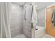 Updated bathroom with a shower-tub combo and modern tile at 640 Glen Iris Ne Dr # 609, Atlanta, GA 30308