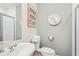 Neat bathroom with modern fixtures, tile floors and a glass-enclosed shower at 640 Glen Iris Ne Dr # 609, Atlanta, GA 30308