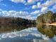 Scenic lake view with reflections of clouds and trees, offering a serene and natural setting at 4807 Kenilworth Dr, Stone Mountain, GA 30083