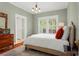 Charming bedroom boasts hardwood floors, and a view of mature trees at 171 Westminster Ne Dr, Atlanta, GA 30309