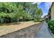 Large backyard with green space and mature trees, perfect for outdoor activities at 5400 Roswell Rd # N1, Sandy Springs, GA 30342