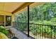 Balcony with railing overlooking natural views at 5400 Roswell Rd # N1, Sandy Springs, GA 30342