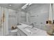 Modern bathroom featuring a marble countertop and updated fixtures at 5400 Roswell Rd # N1, Sandy Springs, GA 30342