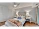 Cozy bedroom featuring a ceiling fan, neutral tones, and soft, inviting textiles at 5400 Roswell Rd # N1, Sandy Springs, GA 30342