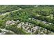 Stunning aerial view of a beautiful neighborhood surrounded by lush green trees and a golf course at 230 Ridge Point Ct, Alpharetta, GA 30022