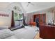 Bright bonus room with gym equipment, vaulted ceilings and natural light at 230 Ridge Point Ct, Alpharetta, GA 30022