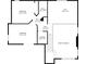 Upstairs floorplan with bedrooms, bathroom and loft space at 230 Ridge Point Ct, Alpharetta, GA 30022