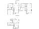 Home floorplans with multiple floors, showing the dimensions of rooms at 230 Ridge Point Ct, Alpharetta, GA 30022