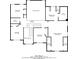 Second-floor floor plan featuring bedrooms, bathrooms, and attic space, illustrating the home's upper-level layout at 3477 Seneca Farm Dr, Buford, GA 30519