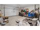 Spacious garage with storage and workout equipment at 4777 Waxwing St, Hoschton, GA 30548