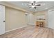 Spacious basement complete with desk, chair, and overhead lighting at 4152 Barberry Ne Dr, Roswell, GA 30075