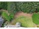 Large, private backyard surrounded by mature trees, offering a serene outdoor space at 1035 Eagles Brooke Dr, Locust Grove, GA 30248