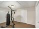 Basement exercise area with a punching bag for staying fit and active at 1035 Eagles Brooke Dr, Locust Grove, GA 30248