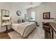Comfortable bedroom featuring soft colors, stylish lamps, and a cozy bed with decorative pillows at 50 Canton St # 406, Alpharetta, GA 30009
