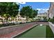 Beautiful courtyard features a water feature, bocce ball court, and plenty of green space at 50 Canton St # 406, Alpharetta, GA 30009